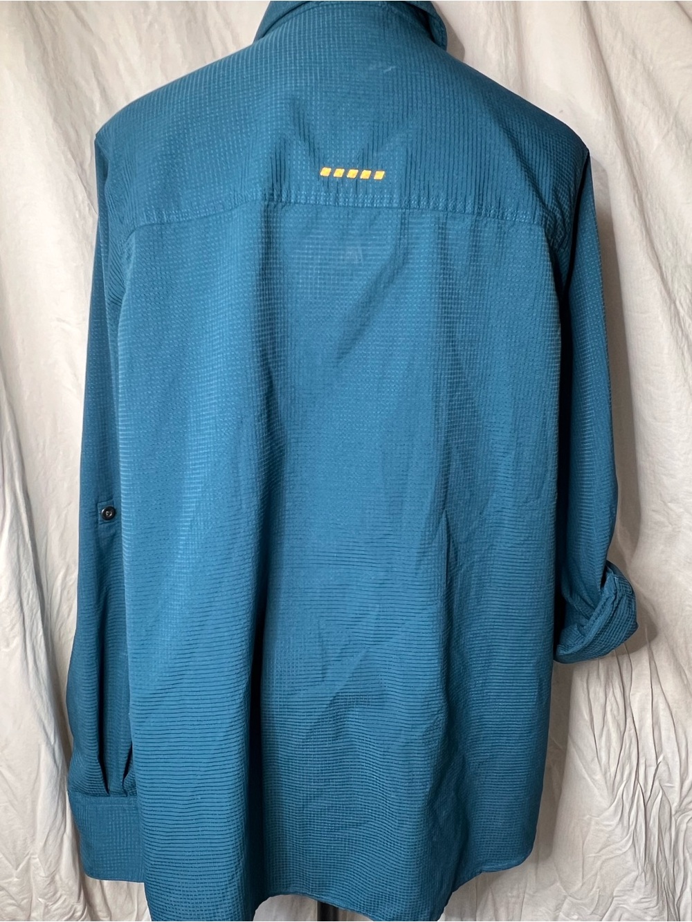 ARAIT woman's Rebar Made Tough 360 Airflow Durastretch Work Shirt- Teal 1X - Picture 4 of 4
